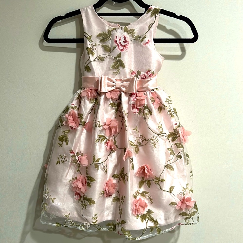 Sorbet flower girl dress - size 4 - floral